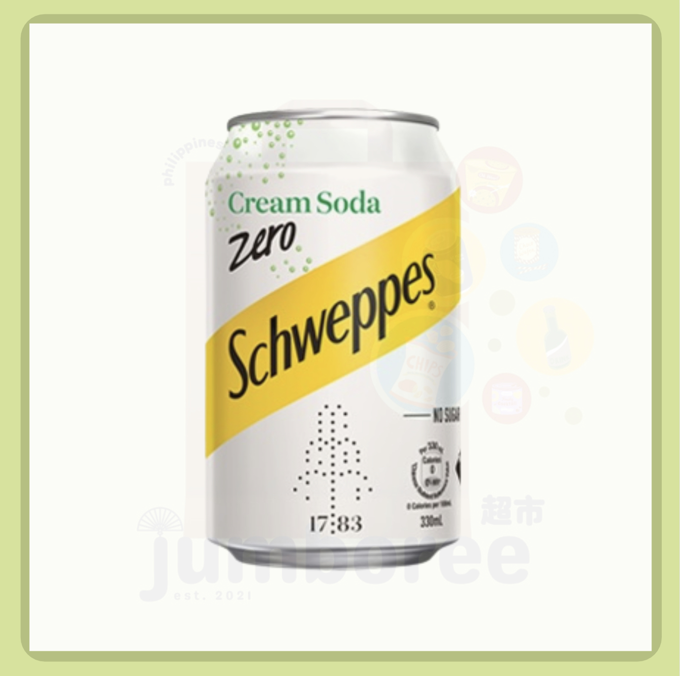 Schweppes Cream Soda Zero (330ml x 8) Hong Kong Product Lazada PH