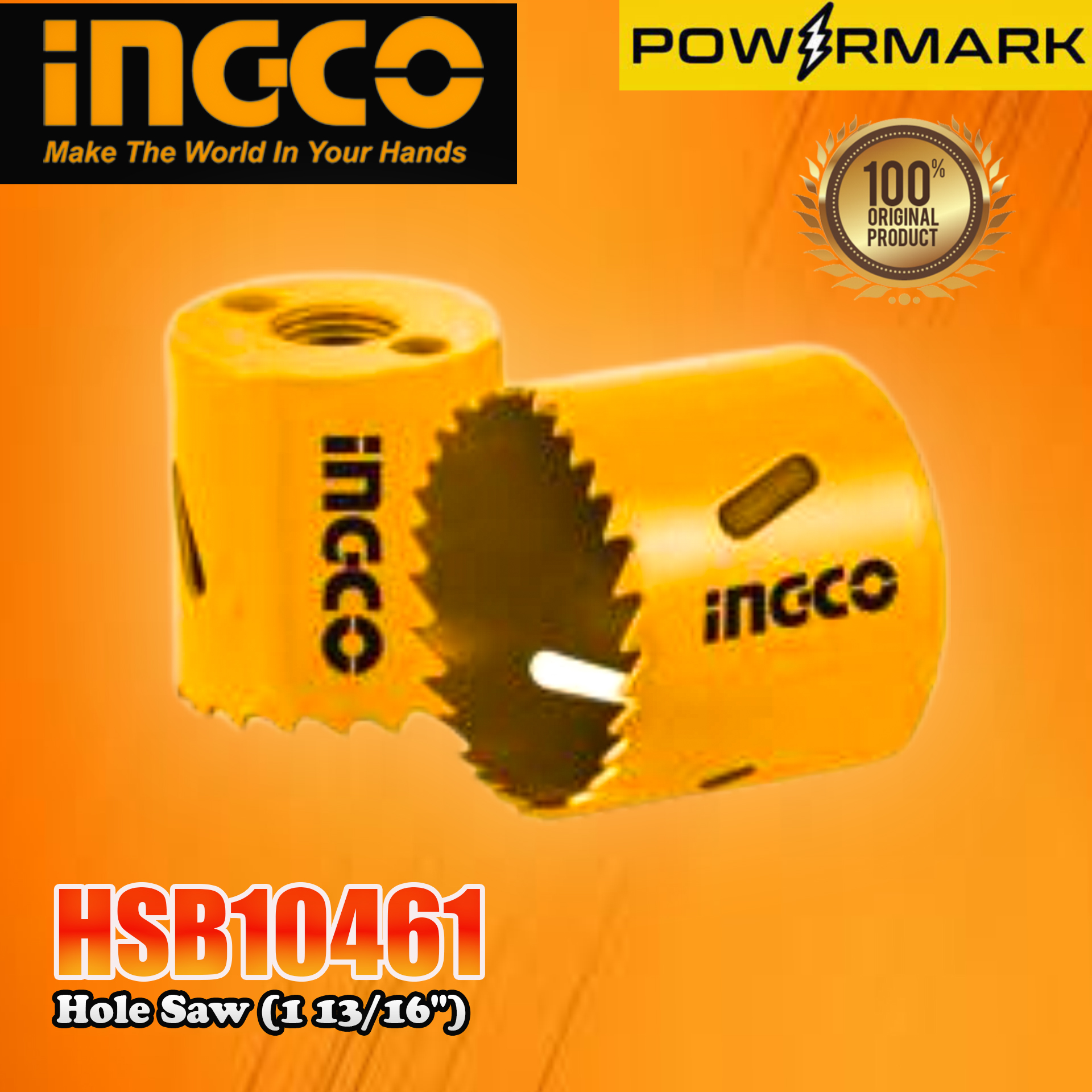 INGCO HSB10461 Hole Saw (1 13/16") [POWERMARK IAC} Lazada PH