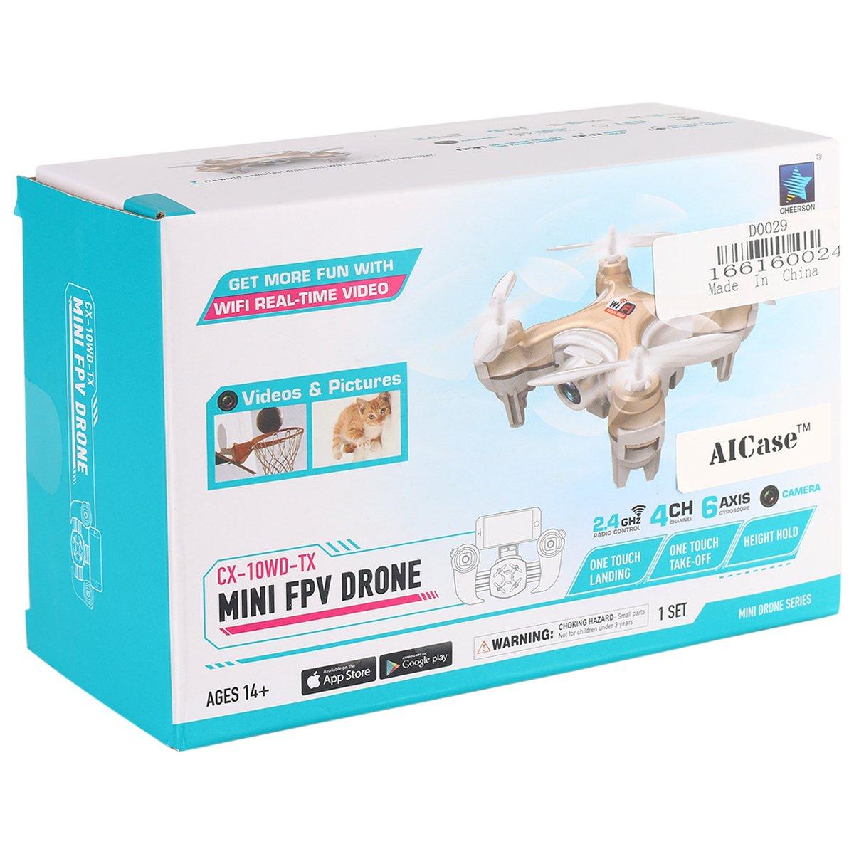 Cheerson CX-10WD-TX Mini Drone WiFi FPV Remote Control Helicpoter