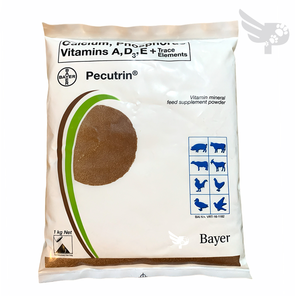PECUTRIN 1kg Bayer Vitamin Mineral Feed Supplement for Animals