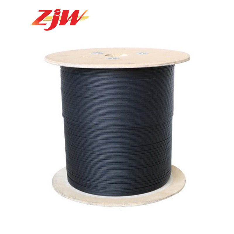 ZJW 1000m 2 Cores 3 Steel Wire outdoor G657 FTTH fiber optic Drop Wire ...