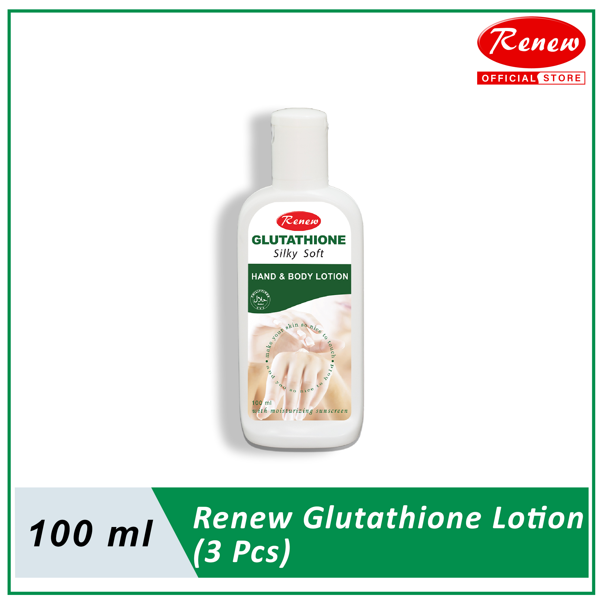 renew glutathione lotion 3 pcs. Glutathione Hand & Body Lotion Anti-Aging Moisturizing Lotion Regular Size Travel Lotion Multi-Pack Skincare Product Renew Placenta Body Benefits - Lazada ProHealth Longevity S-Acetyl L-Glutathione, واقي شمس بعامل حماية 50 Why You’ll Love It Size:500 Count