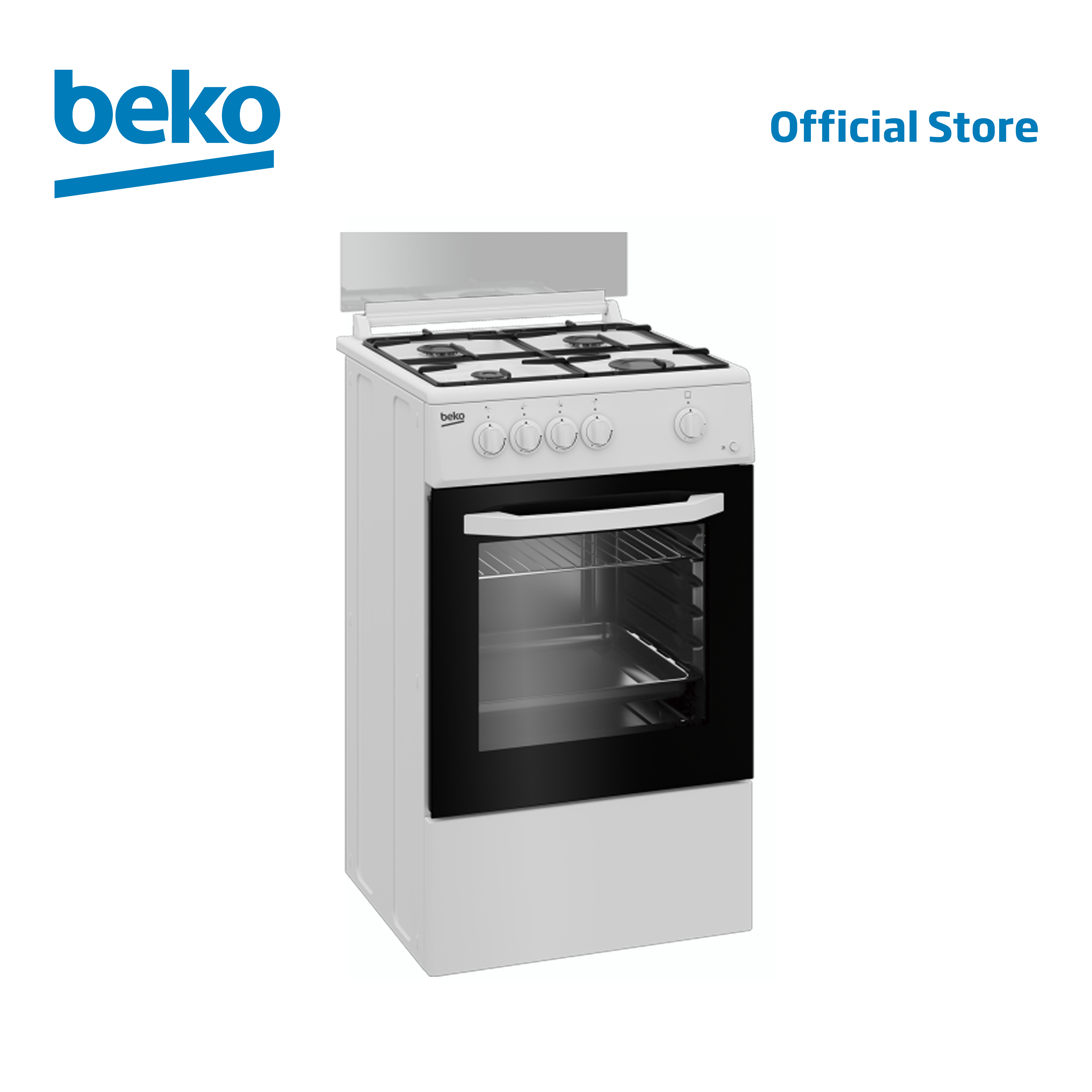 GAS RANGE BOSTON BAY FE 604GW BURNERS 60CM WHITE