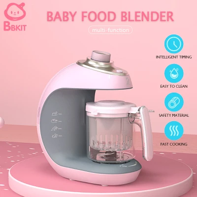 [on sale]BBKIT 2021 New Baby Food Cooker Mixing Mixer，Baby Food Maker, Steamer and Blenders with Milk Bottle Warmer，Baby Food Processor