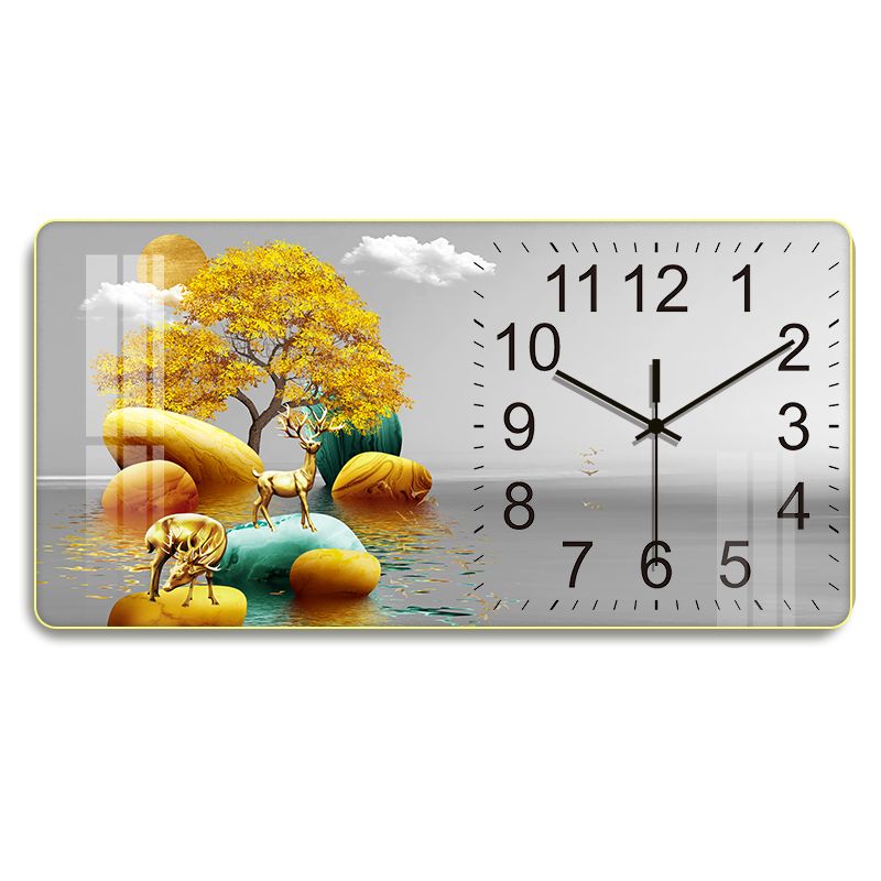 Home Decor Wall Clock Big Size Luminous Wall Clock Decorative Living