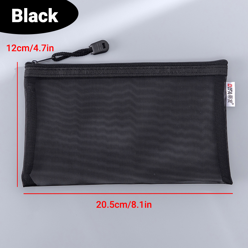 Stationary School Supplies A6 Size Nylon File Bag Document Bag Mesh