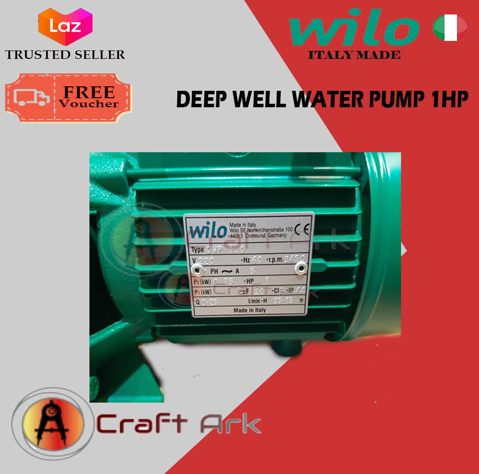 Wilo Deep Well Water Pump Motor 1HP Lazada PH