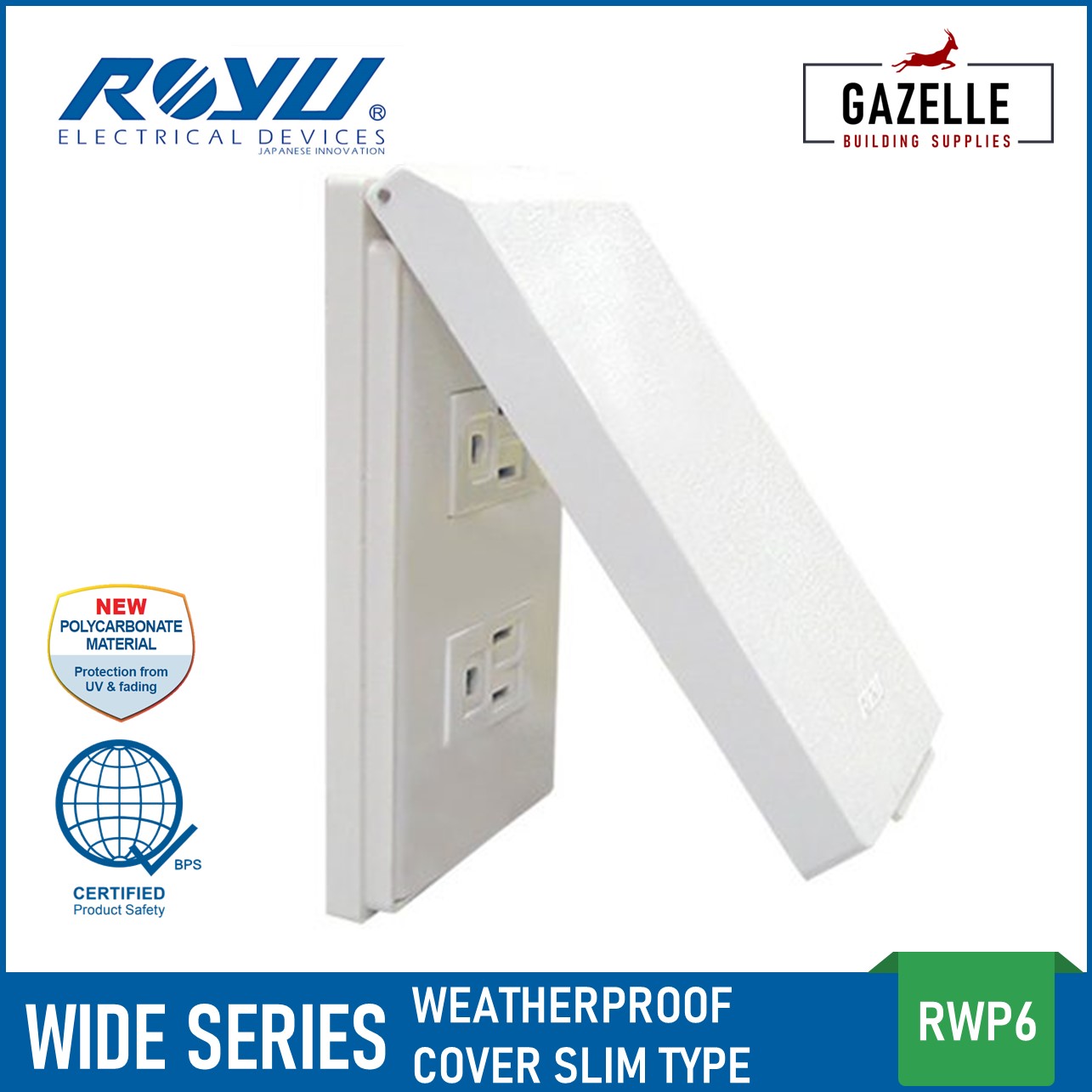 Royu Wide Series Universal Outlet 1 2 3 Gang Duplex Universal Outlet ...