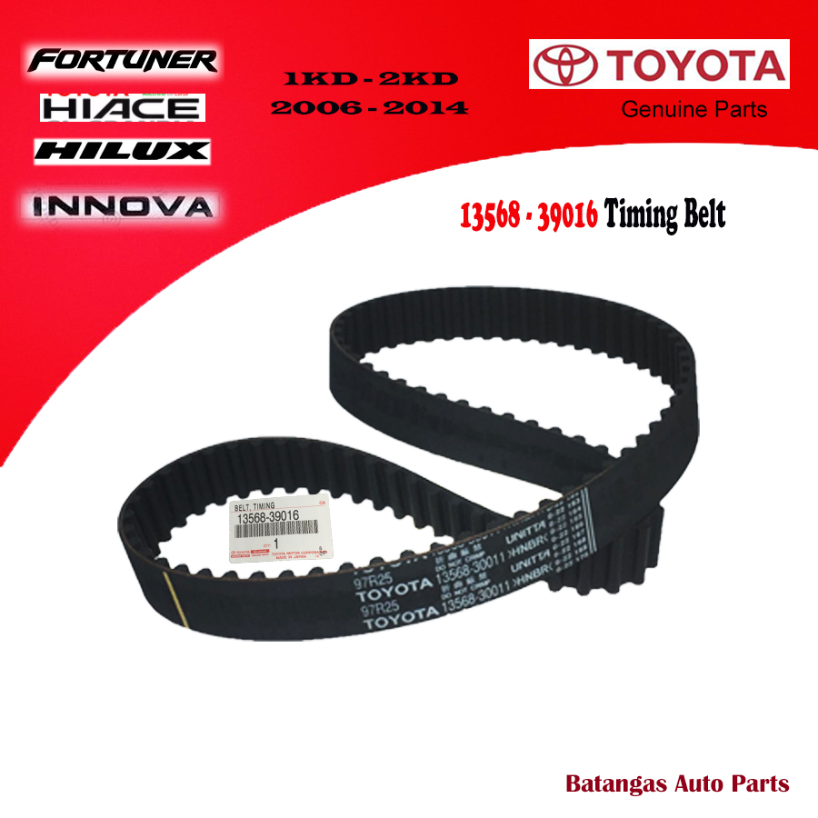 GENUINE TOYOTA TIMING BELT 1356839016 (97TEETH R25) for FORTUNER,HILUX
