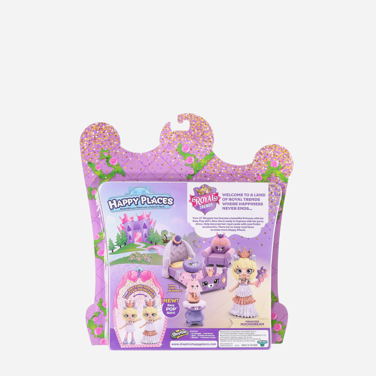 Shopkins Happy Places Royal Trends Moon Bunny Bedroom Play Set