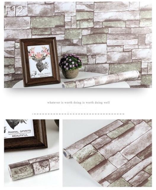 Brick Wallpaper Diy Stickers Waterproof Pvc Lazada PH