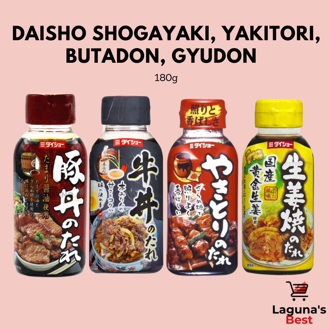 Daisho Japanese Sauces Shogayaki (Ginger), Yakitori, Butadon, Gyudon