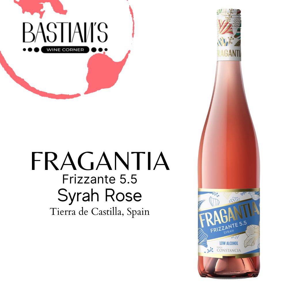 Fragantia Frizzante Syrah Rose Semi Sparkling Low Alcohol Rose Wine