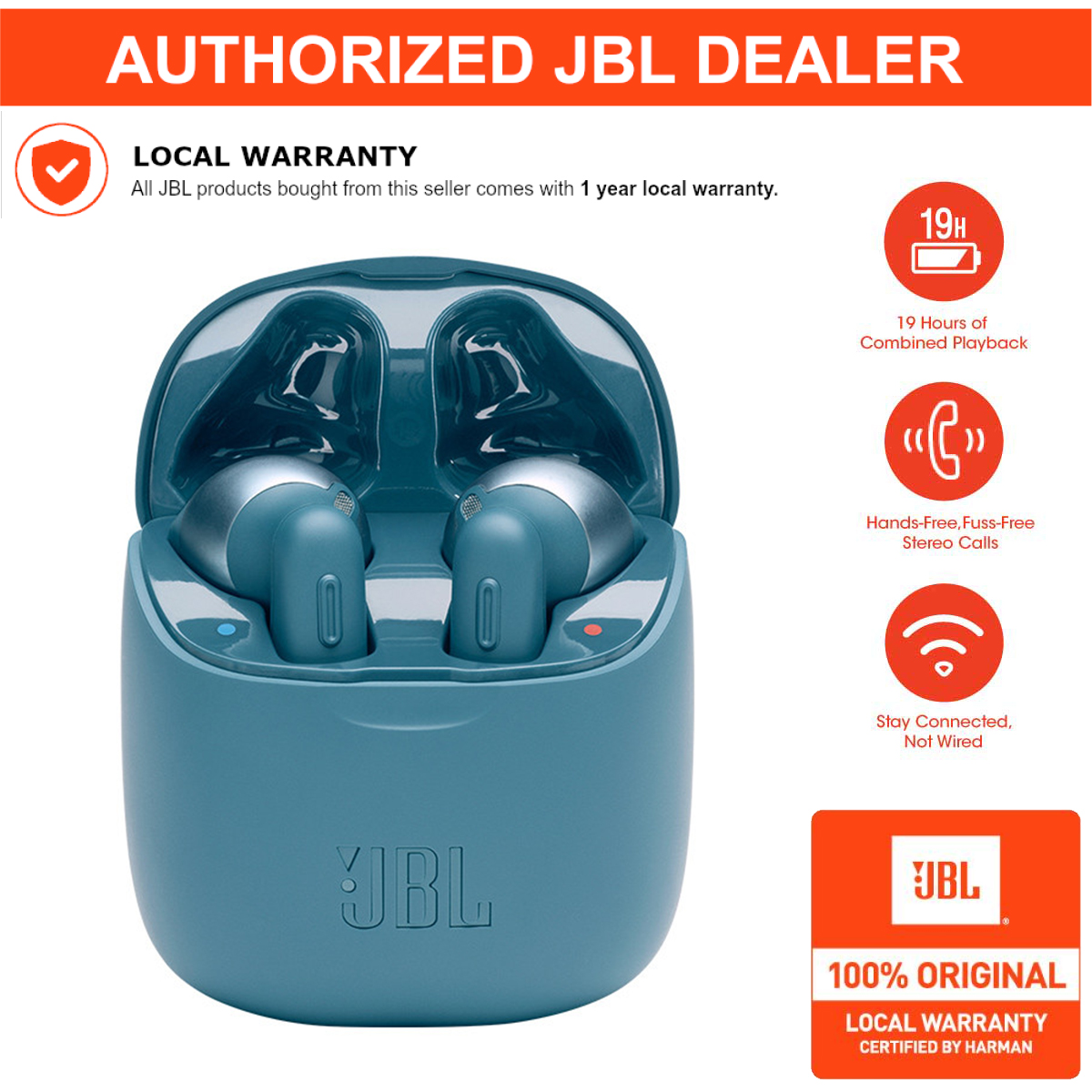 New Harman Kardon JBL T220TWS Bluetooth Earphones True Wireless T220TWS  Headphones Headset Stereo Earbuds Bass Sound with Mic Charging Case |  Lazada PH