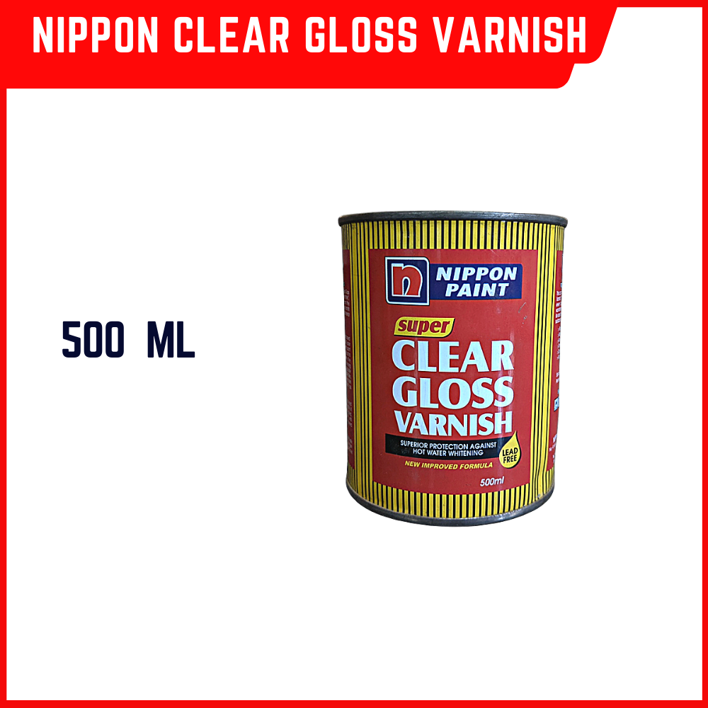 Nippon Paint Super Clear Gloss Varnish 1/2Liter Valspar (NVCG12L