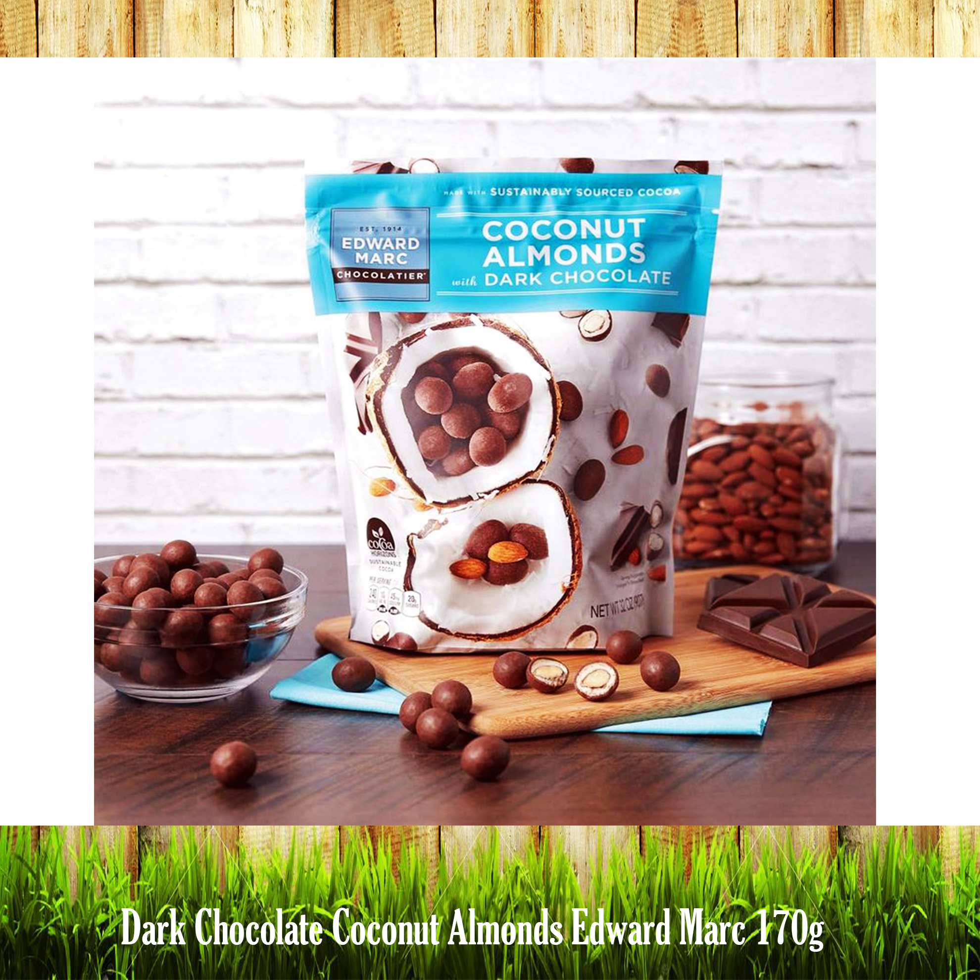 Dark Chocolate Coconut Almonds edward marc 170g Lazada PH