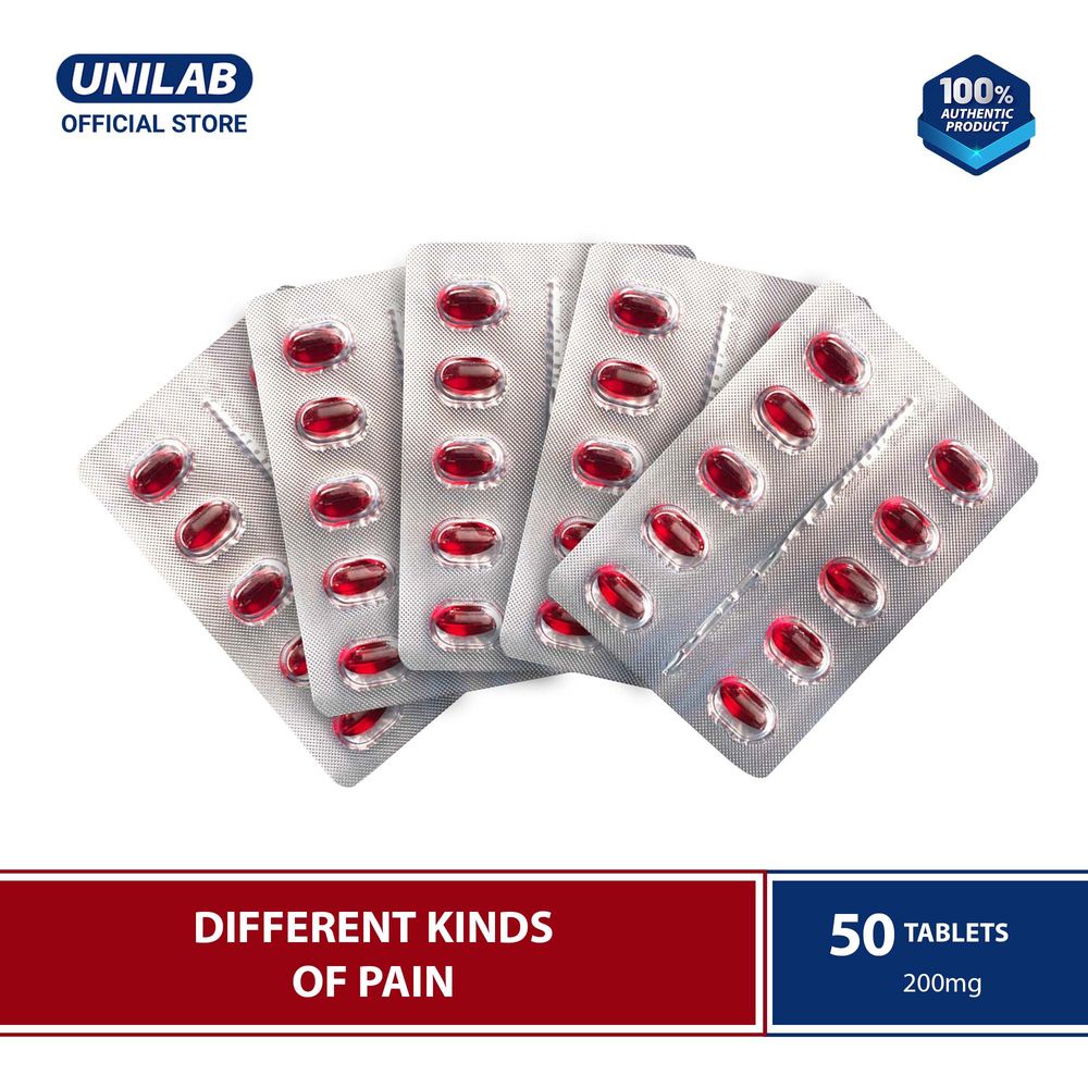 Unilab Medicol Advance 200 mg 50 capsules For the Relief From