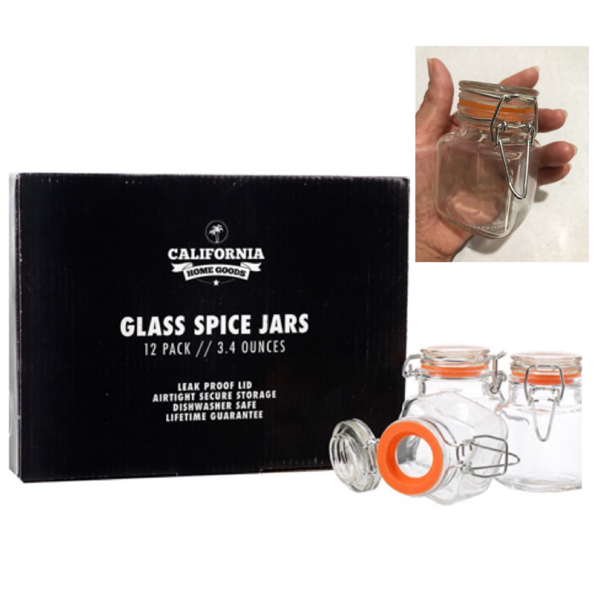 CALIFORNIA HOME GOODS GLASS SPICE JARS 3.4 OZ SOLD PER PIECE Lazada PH