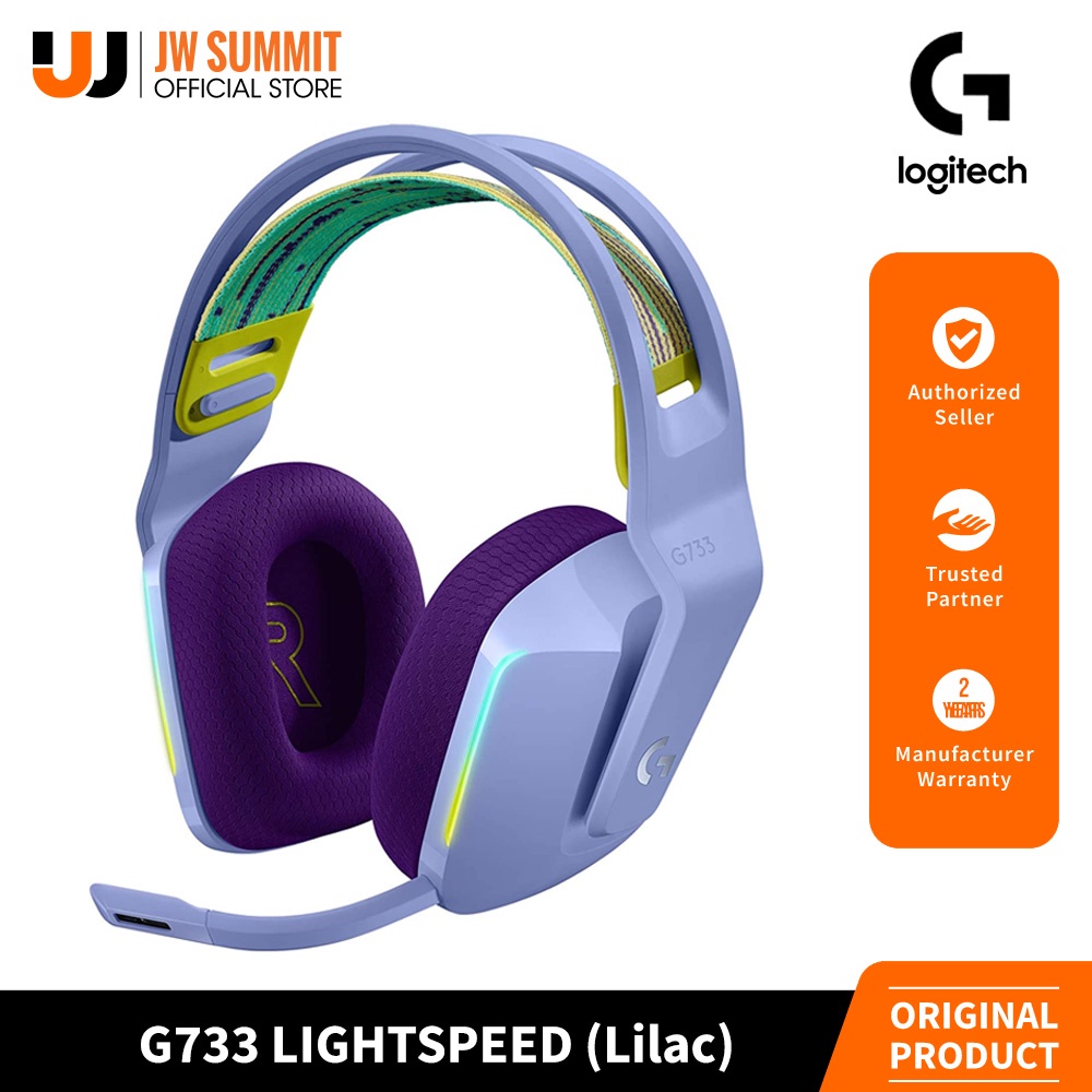 Logitech G733 Lightspeed Wireless Gaming Headset with