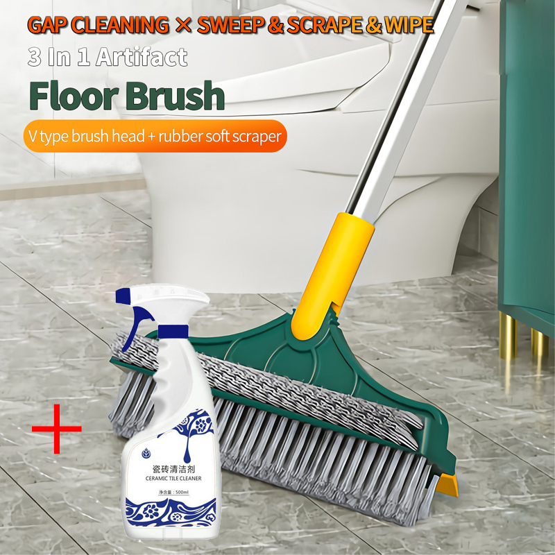3in1 Crevice Cleaning Brush Kitchen Toilet Tile Joints Dead Angle