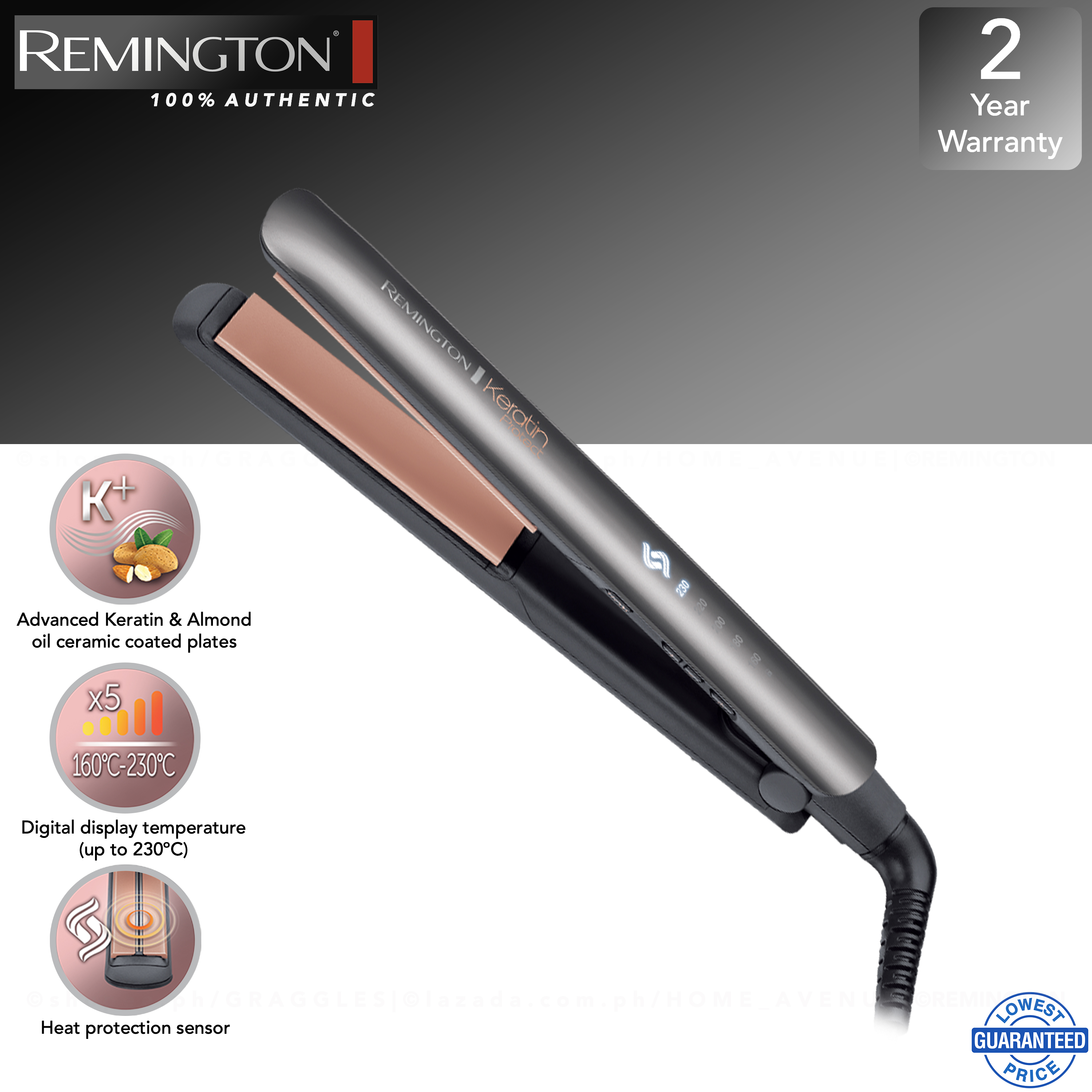 remington keratin protect straightener s8598