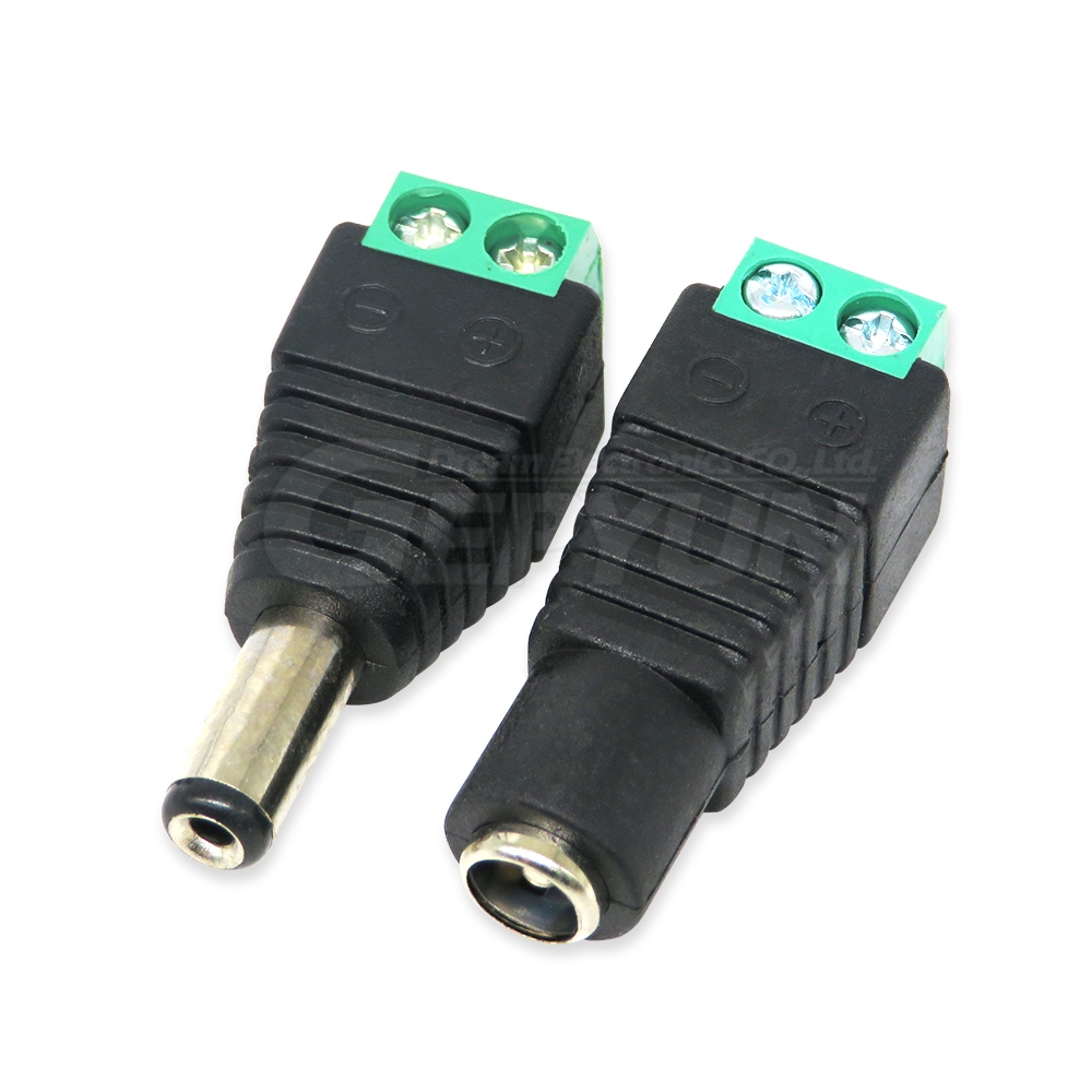 5pcs green Jack Socket Male and Female DC Power plug 12V 24V Jack ...