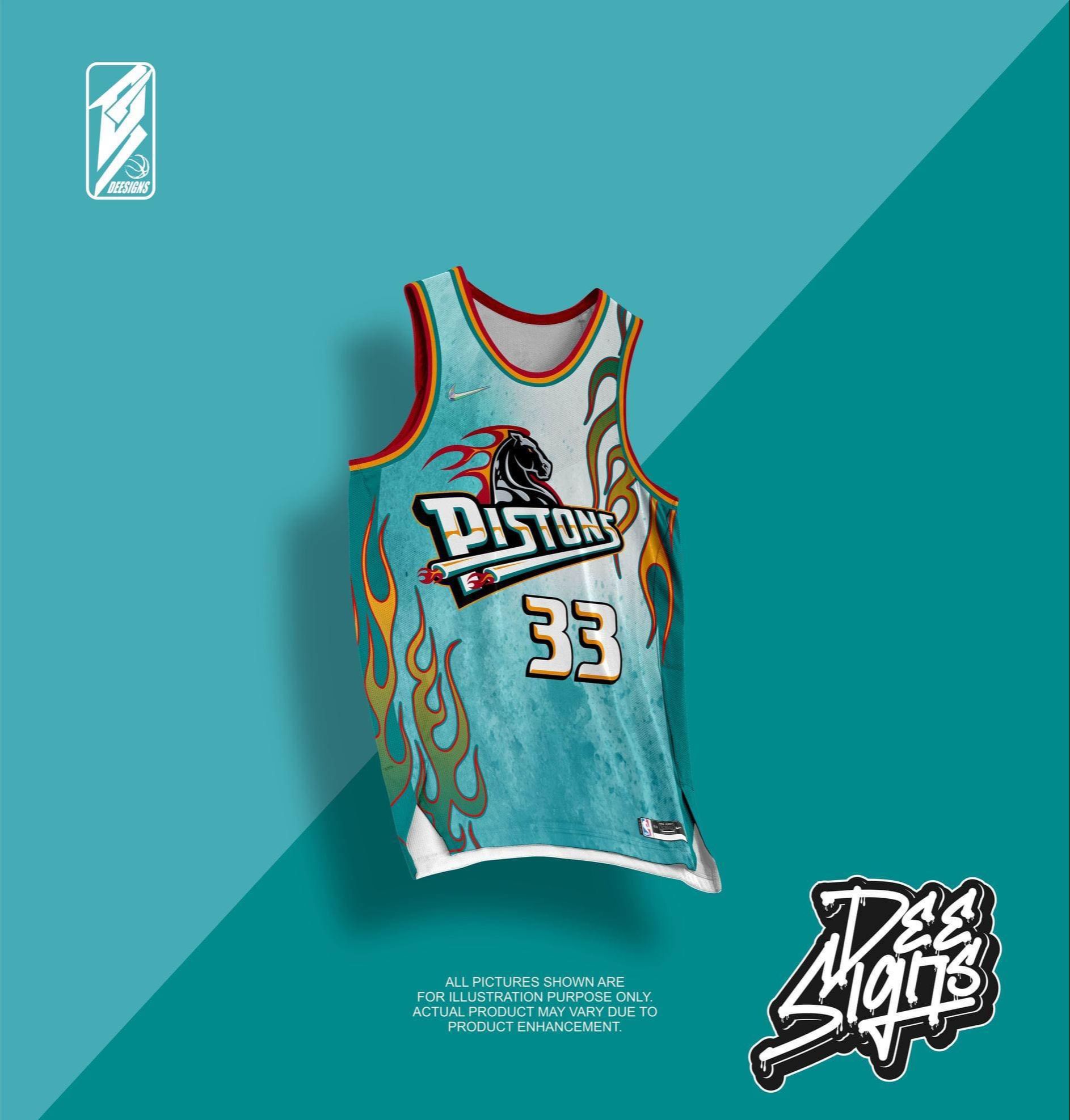 BASKETBALL PISTONS 08 JERSEY FREE CUSTOMIZE OF NAME AND NUMBER ONLY full  sublimation high quality fabrics/ trending jersey