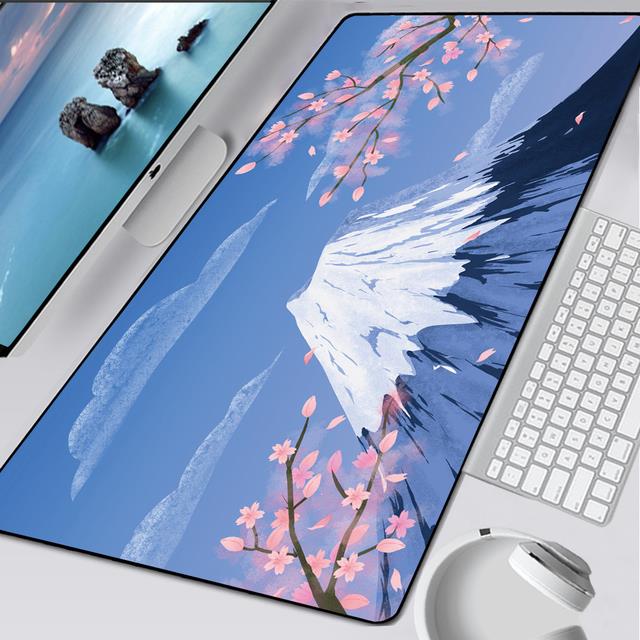 XXL Great Wave Off Mouse Pad Art Large Overlock Edge Mat Rubber Speed