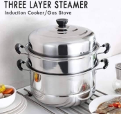 HL Stainless Steel 3Layer Steamer Cookware + Brand Name