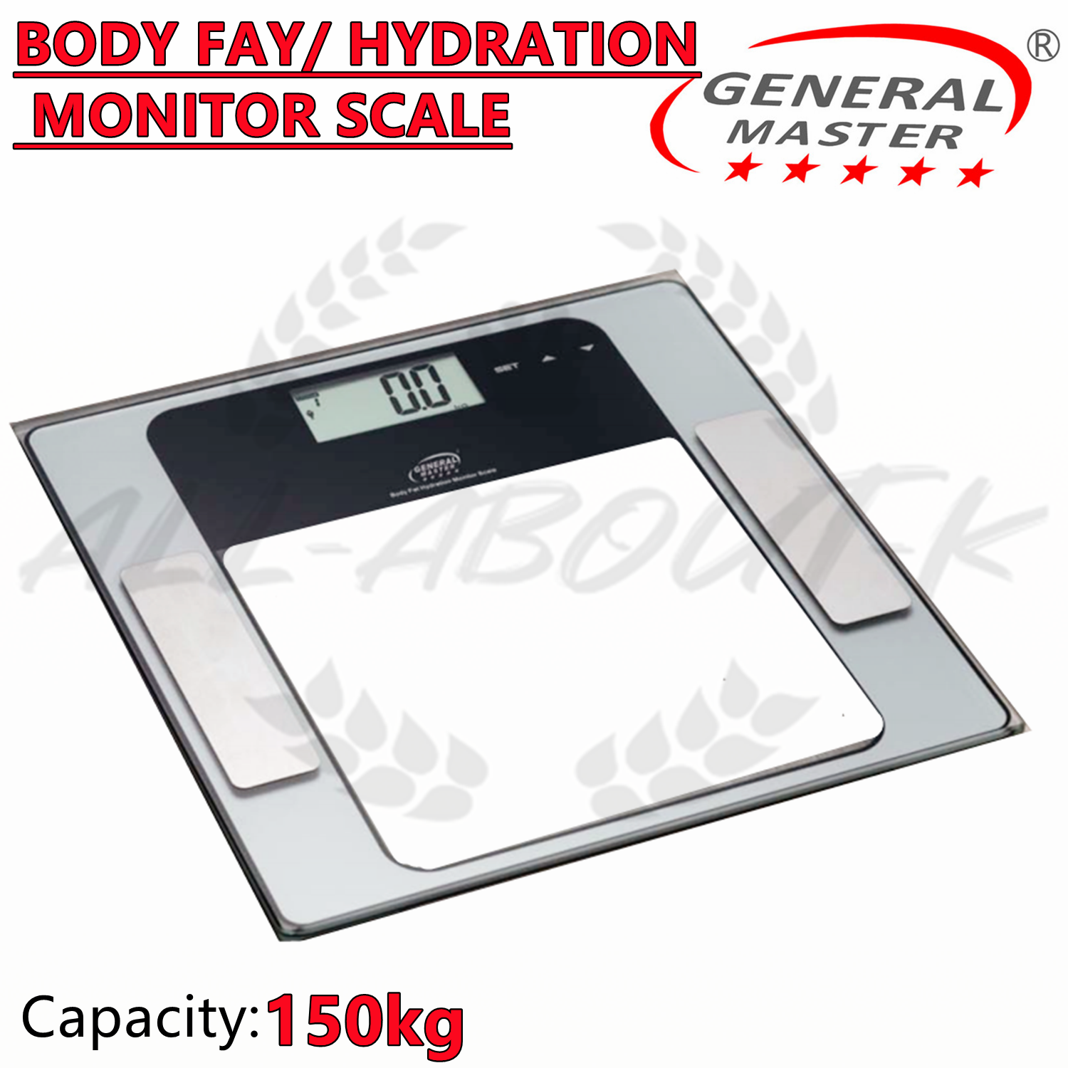 General Master Weighing Scale Body Fat/Hydration Monitor Scale GMBR005