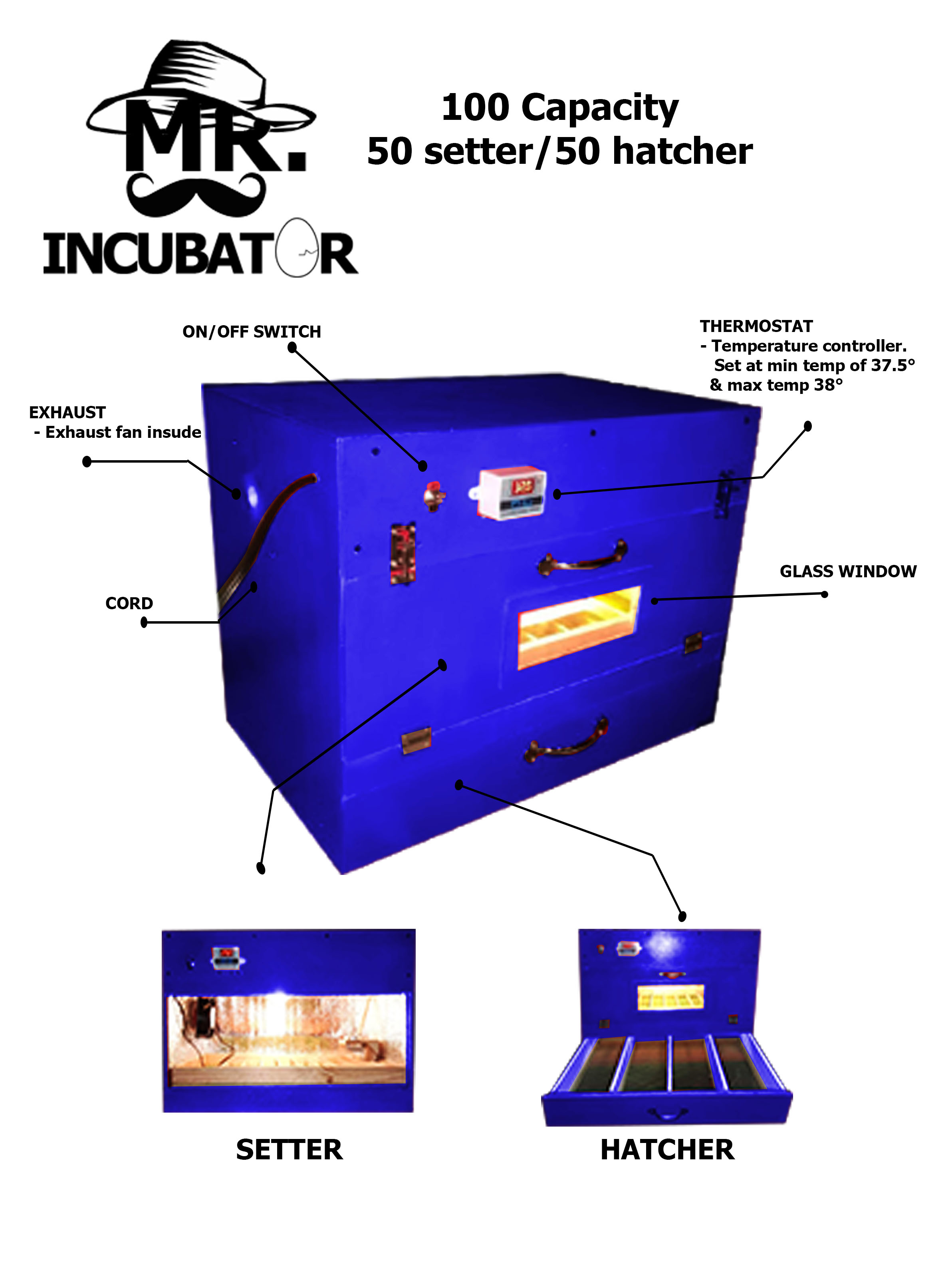 50 setter 50 hatcher Incubator Philippines Mr. Incubator Automatic Incubator Lazada PH
