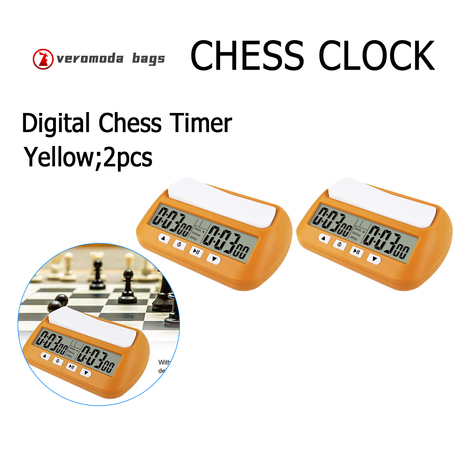 Chess Clock, Digital Chess Timer & Game Timer, 3In1 Multipurpose