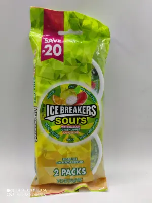 Ice Breakers Fruit Sours 2 x 42g Save 20