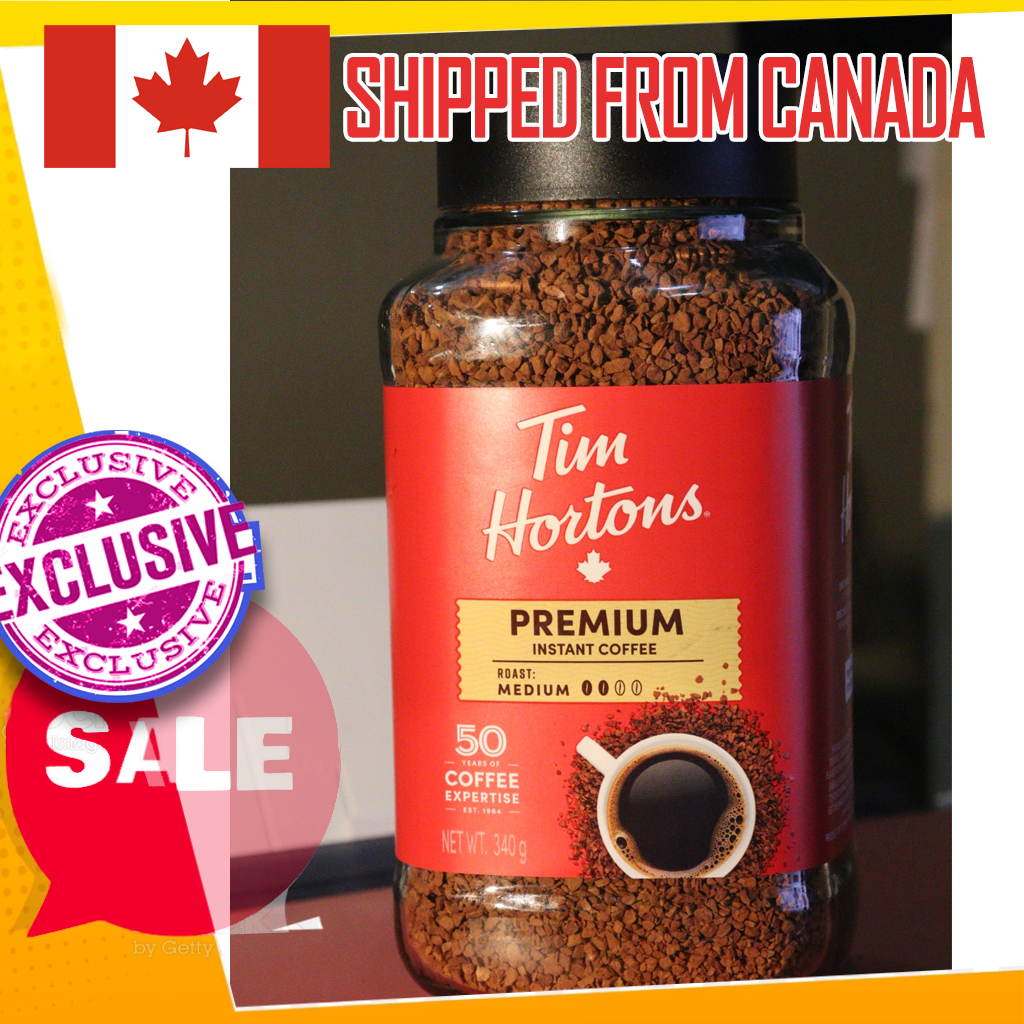 Tim Hortons Premium Instant Coffee Medium Roast Arabica 340g SHIPPED