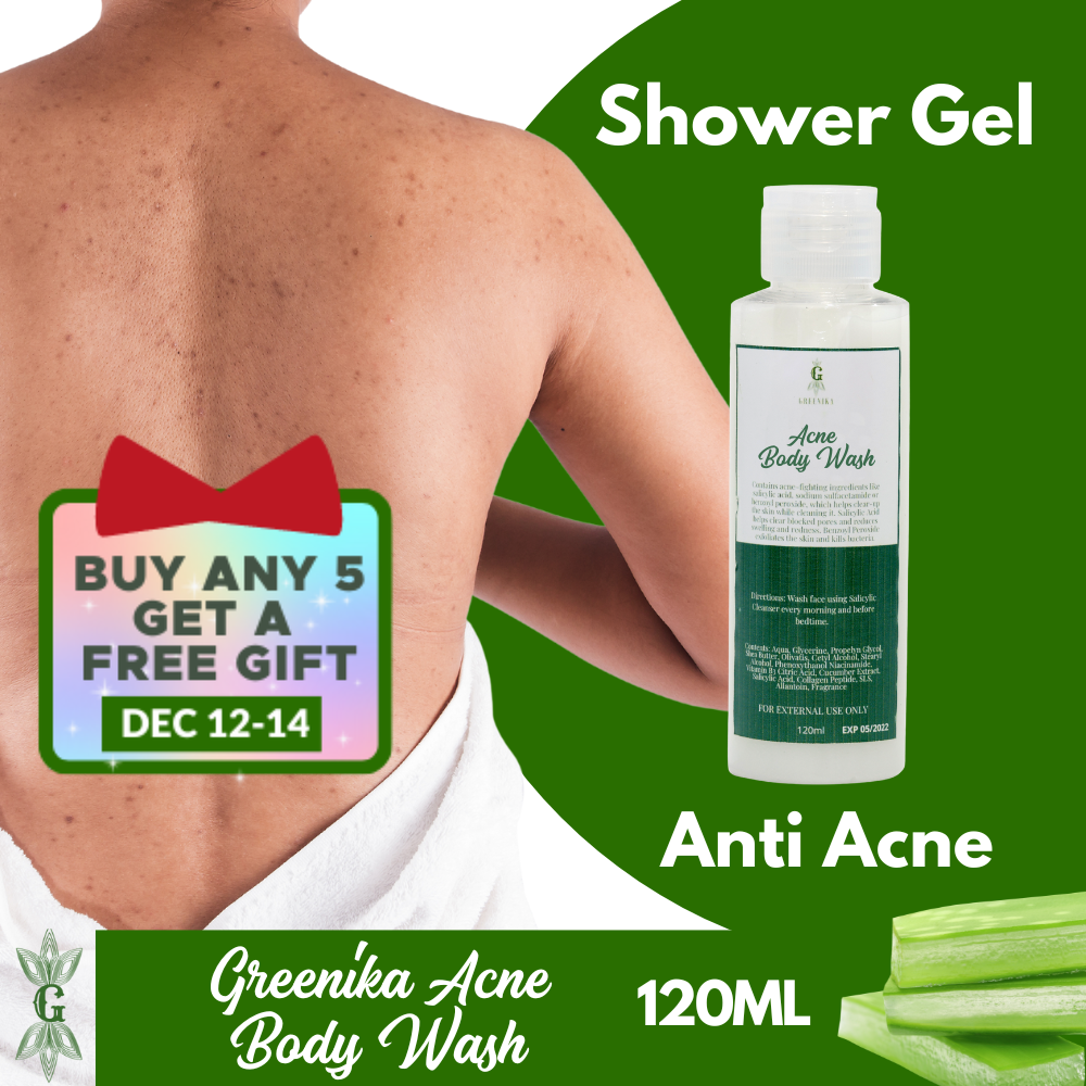 [ SHOWER GEL + ACNE BODY WASH ] Greenika Body Acne Healing Body