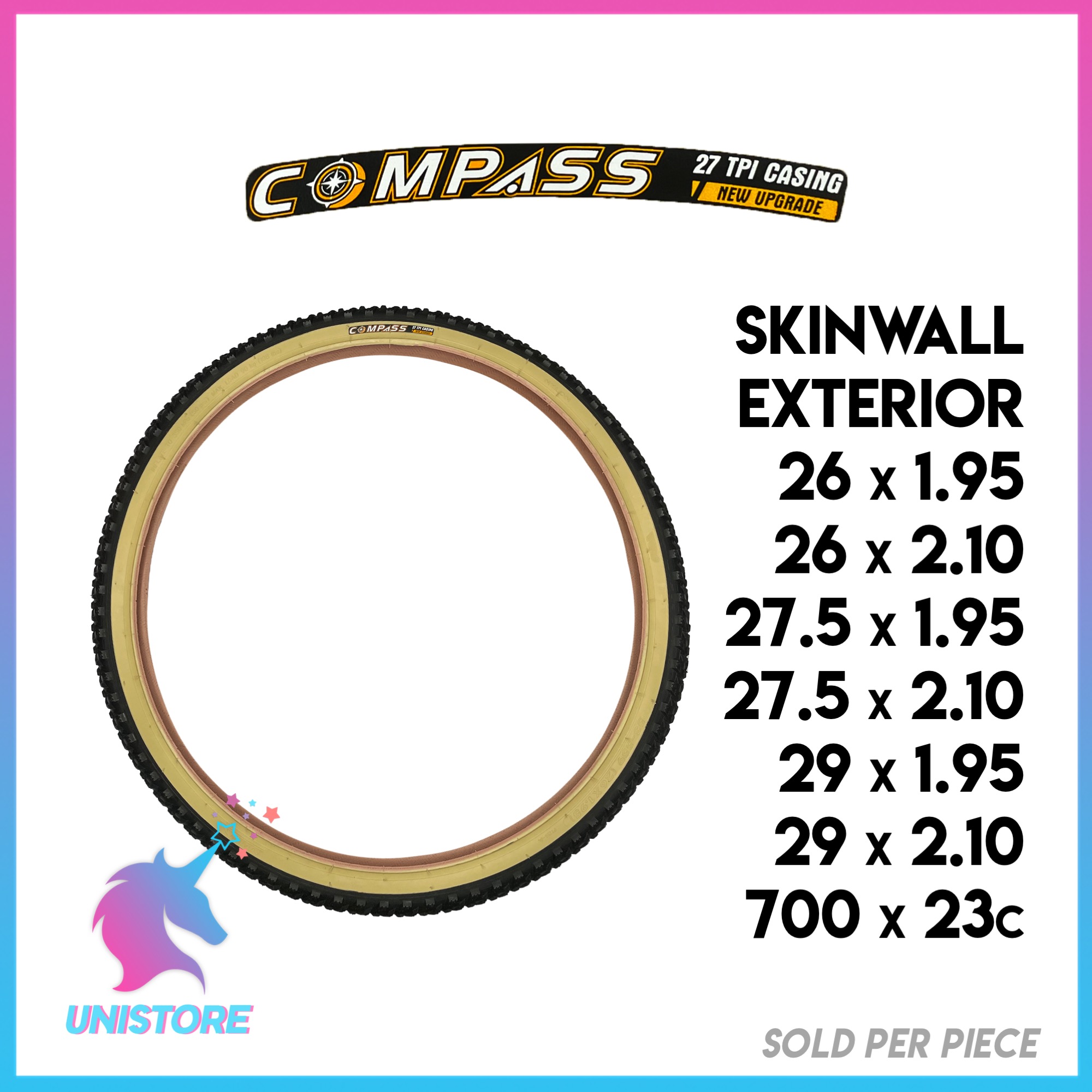 Compass Skinwall/ Gumwall 700c, 26, 27 