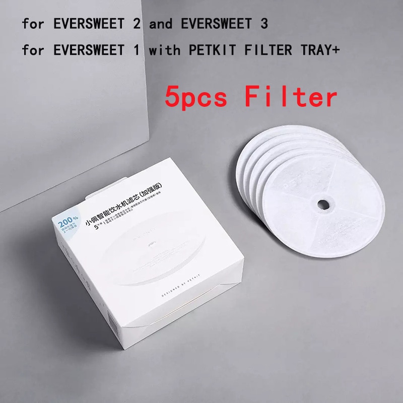 3 PETKIT Replacement Filter Units For EVERSWEET 2 /EVERSWEET 3 Water Fountain 5/10Pcs Filters Cleaning Kit Pet Impurity Filtration