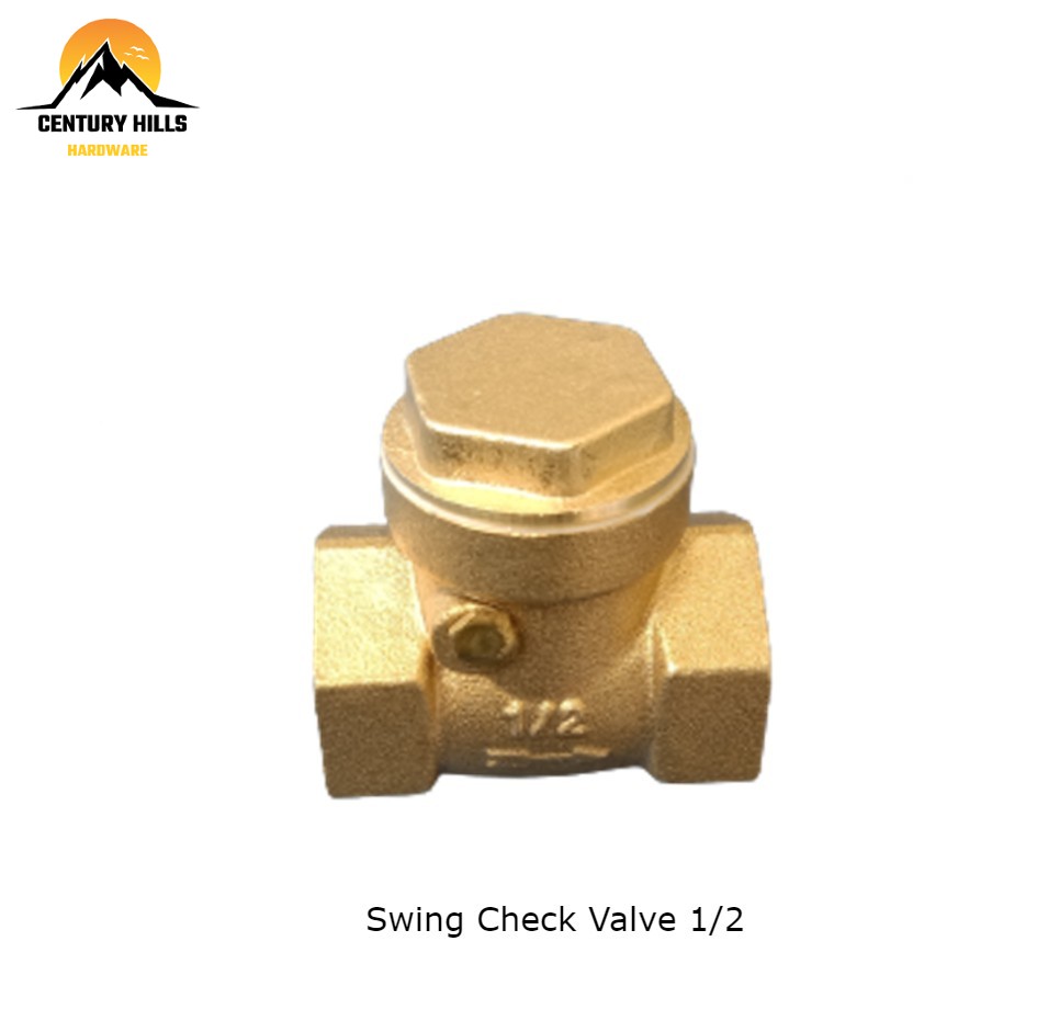 Brass swing check valve 1/2” ball valve with lock wing 1/2 Lazada PH