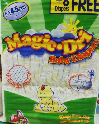 Magic Dri Diaper Medium 45 + 6 pcs free