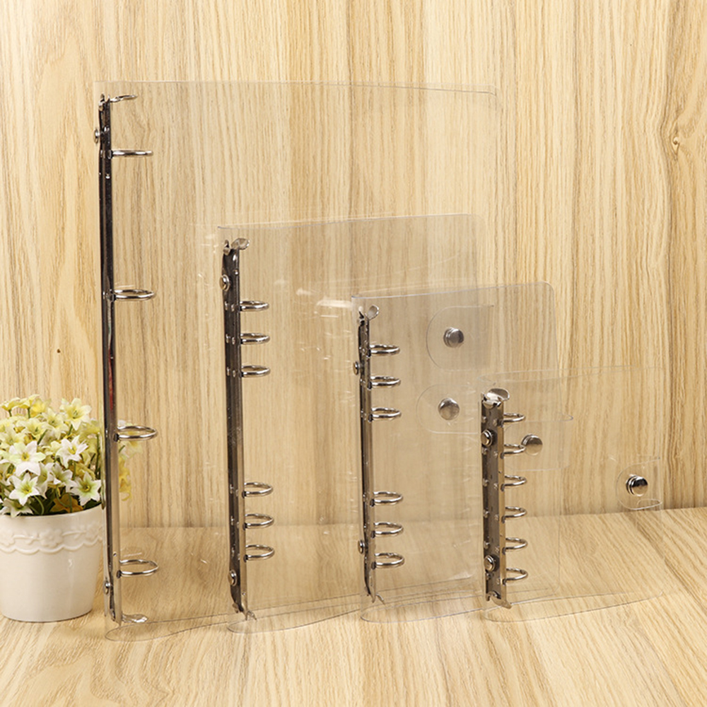Bìa Sách A4/A5/A6/A7 Của Trường Trong Suốt Clip Tập Tin Sổ Tay ĐÓNG GÁY Sổ Kế Hoạch Vòng Lá Rời
