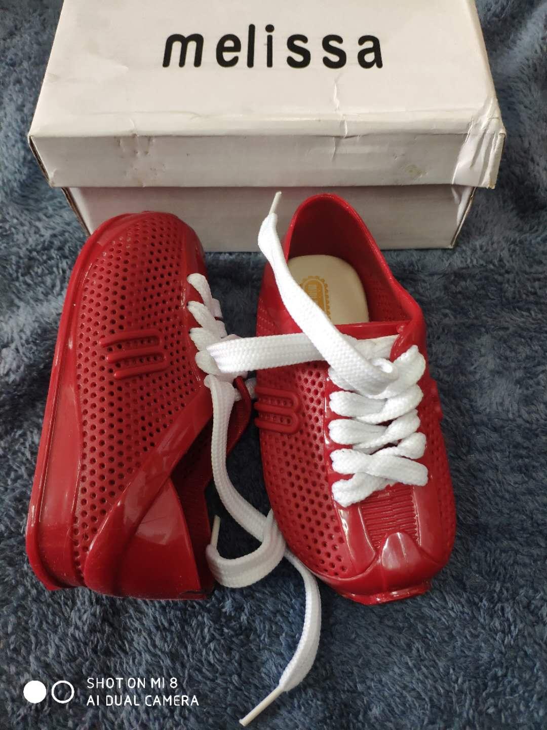 red mini melissa shoes