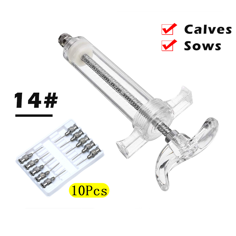 Fiber glass syringe set 10ml Heavy duty Injection syringe with 1 Dozen