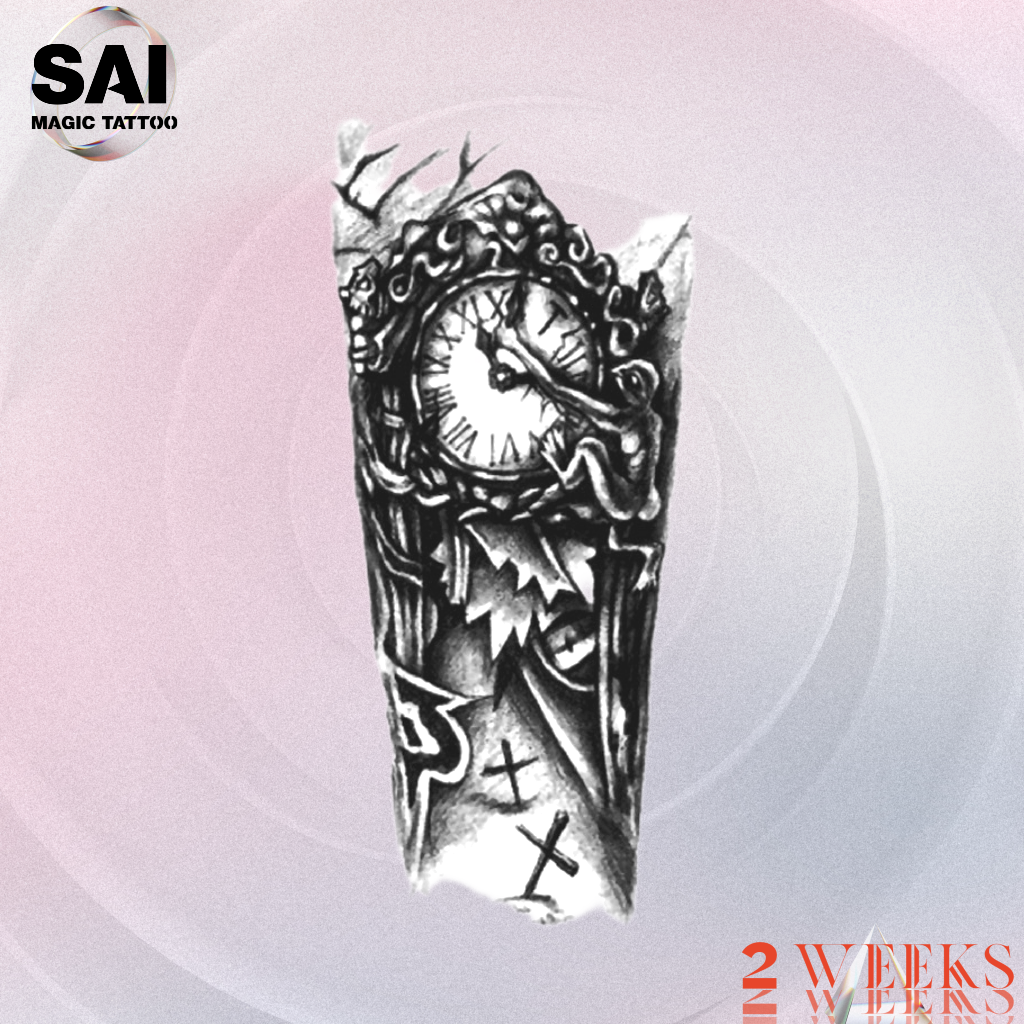 SAI MAGIC TATTOO Lasts to 2 weeks 18CM×11CM Tattoo sticker waterproof long lasting Temporary fake tattoo 809