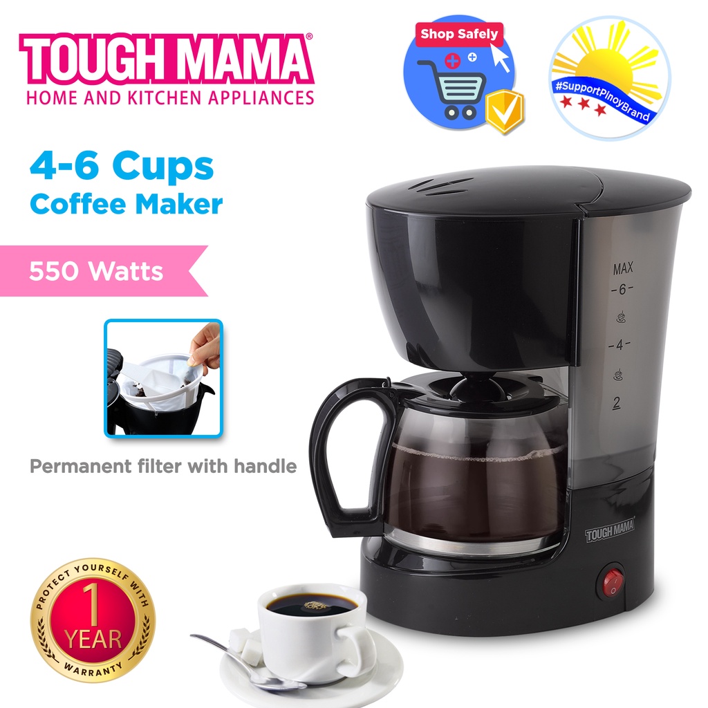 4-6 Cups Coffee Maker - Tough Mama Appliances