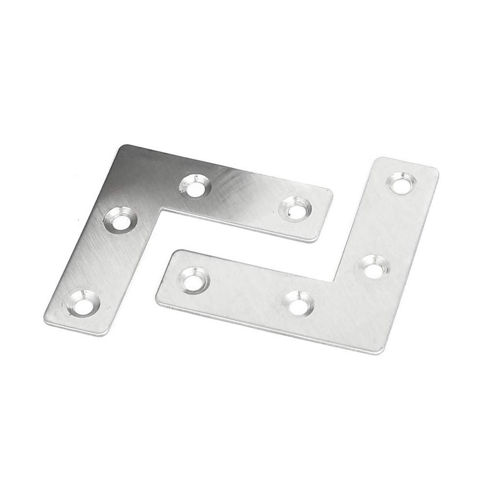 Bracket Flat L Shape Brace Fastener Mending Furniture Bracket 50x50mm ...