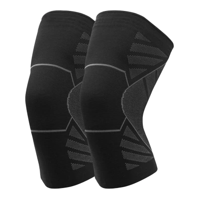 AOLIKES 1 Pair Nylon Elastic Sports Knee Pads Breathable Support Knee Brace Running Fitness Hiking Cycling Knee Protector