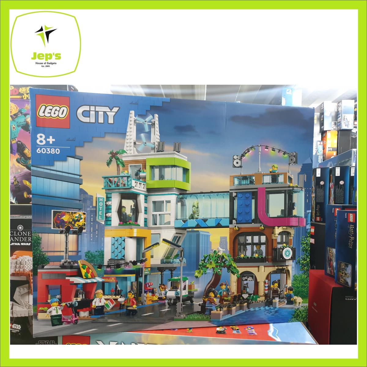 Lego City 60380 Downtown (2023) Lego Building Blocks For Kids Lego