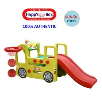 school bus slide toy