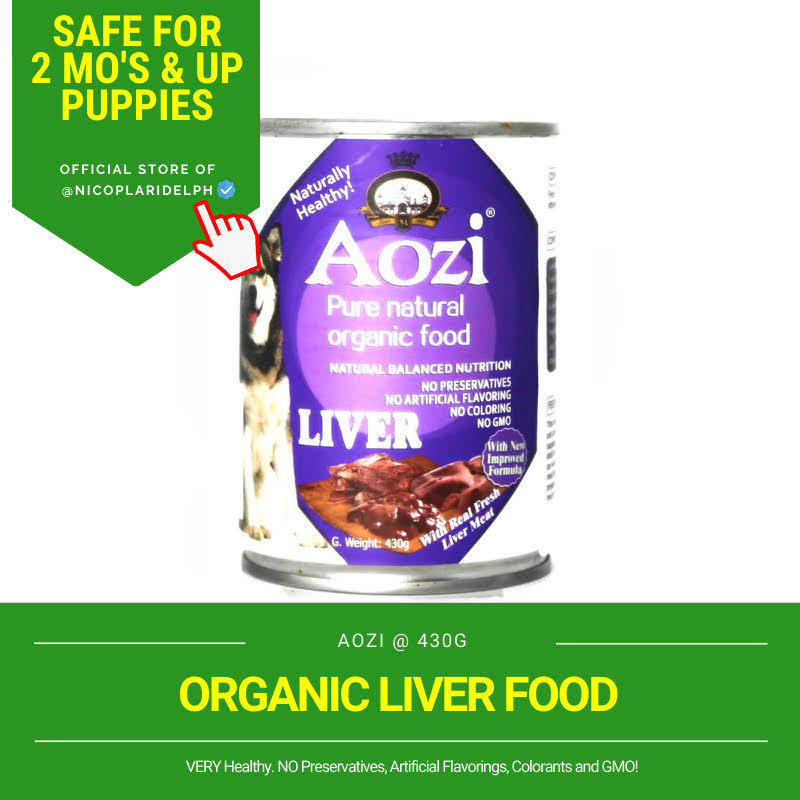 Aozi Dog Fresh Liver in Can Natural and Organic for Balanced