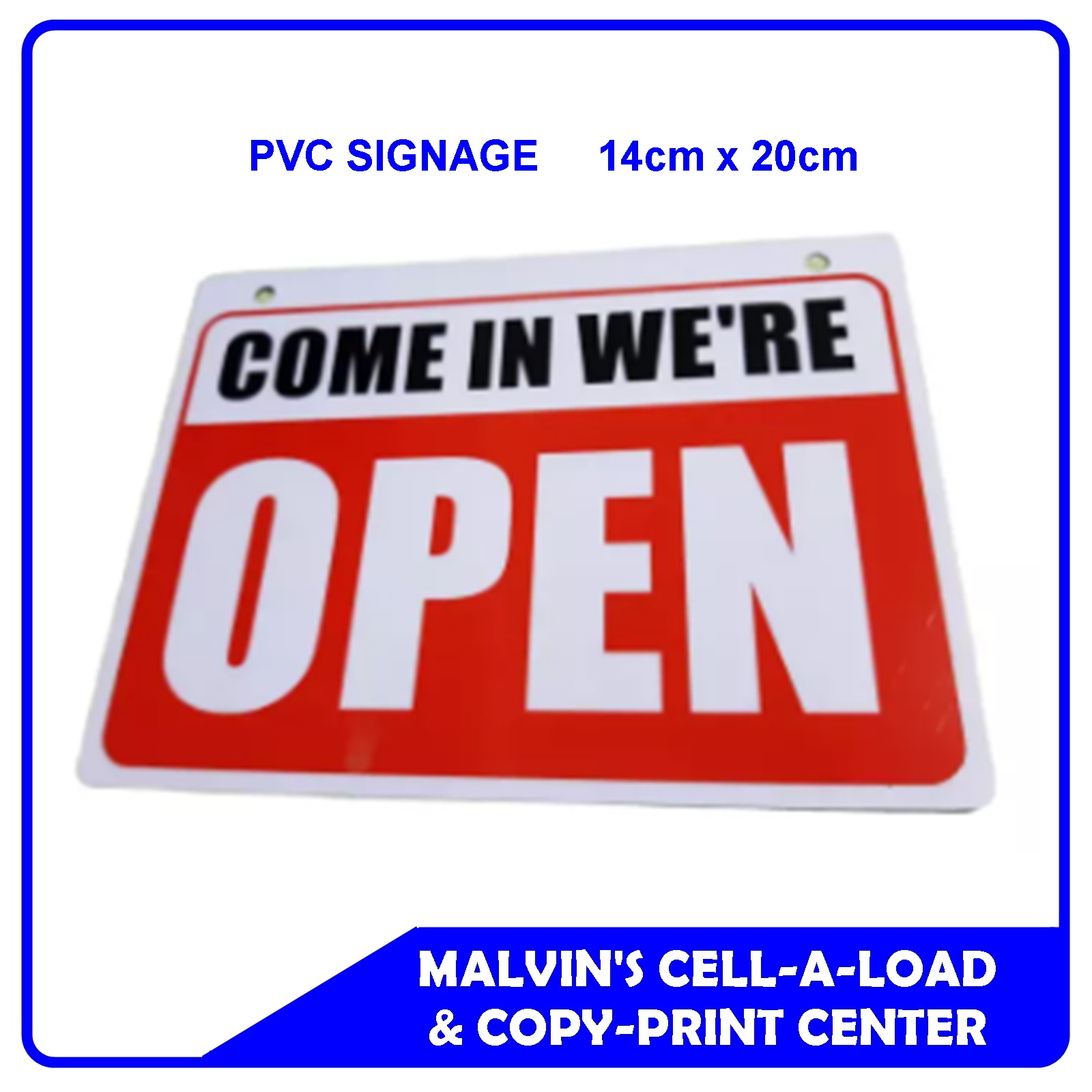 PVC SIGNAGE OPEN AND CLOSE 5.5 x 7.5 inch Lazada PH